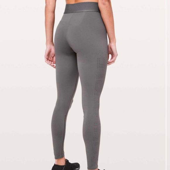 Lululemon Ride & Reflect Tight 28" lululemon X SoulCycle Metal Grey Leggings 2 - Picture 6 of 12